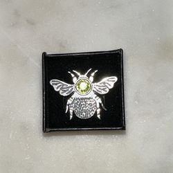 Faceted Peridot Bumblebee Ring Size 9 