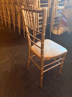 Gold Chiavari chairs
