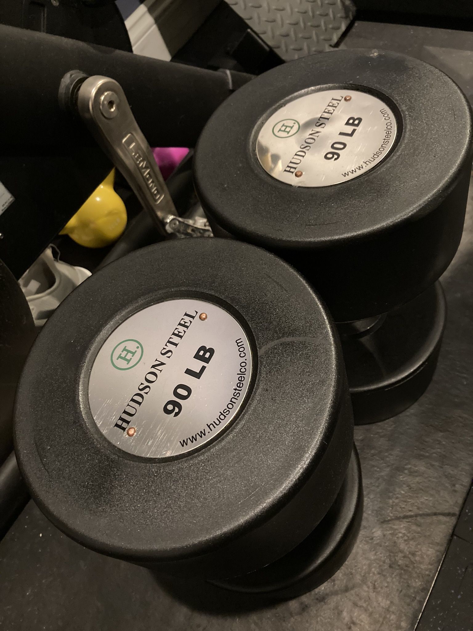 Hudson Steel Brand Commercial Gym Quality Urethane Dumbbells 60’s, 70’s, 85’s And 90’s