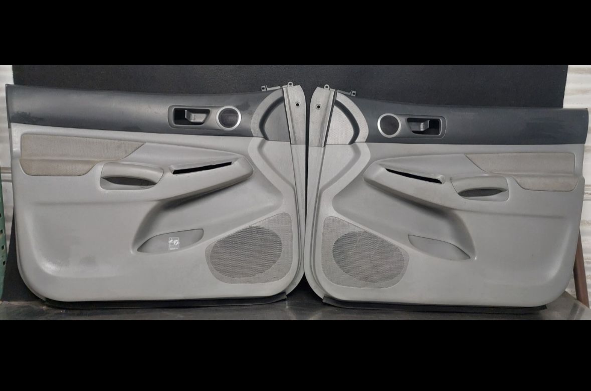 2006-2011 Toyota Tacoma CREW CAB Front Door Panels Cards Gray Power OEM