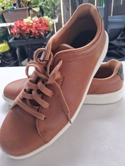 Cole Haan Brown Leather Low-Top Sneakers size 12