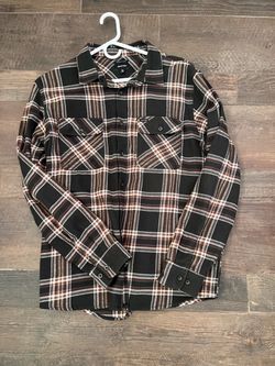 Men’s Brixton Bowery Plaid Flannel Shirt – Size XL