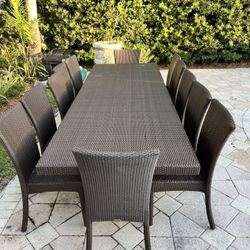 12 Person Outdoor Dining Table