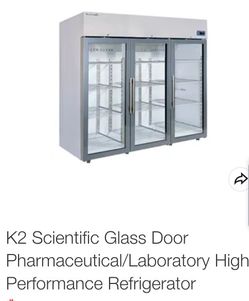 Commercial Refridgerator (Fridge) Glass Door K2 SCIENTIFIC