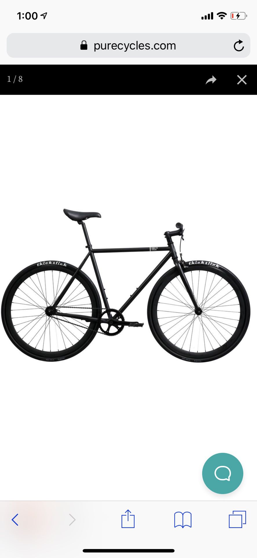 Pure cycles single speed bike