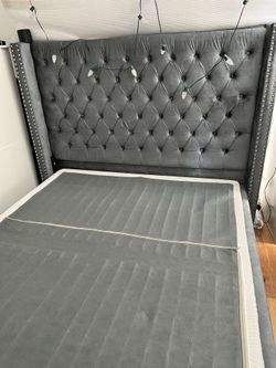 Queen bed frame and Headboard