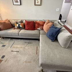 Light Gray Sofa With Chaise