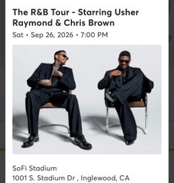 Usher Chris brown tickets for sale 9/26 concert so fi