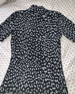 Michael Kors women’s cheetah metallic top