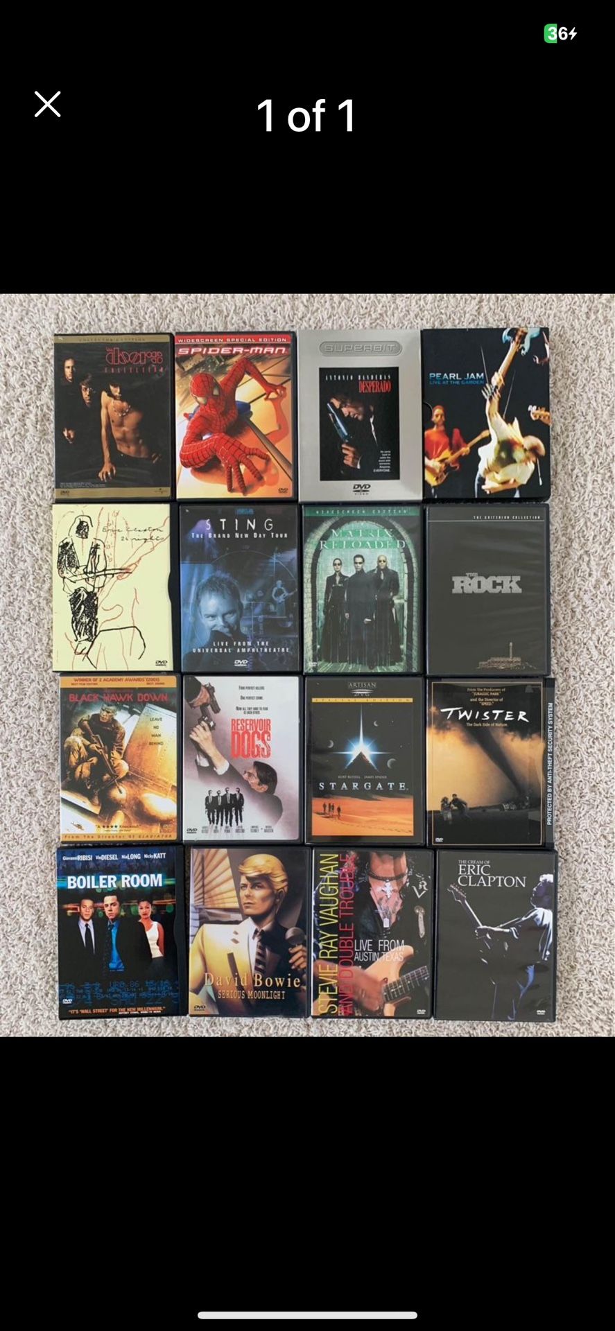 DVD assortment, 16 In Total All Mint Condition Some Never Opened 