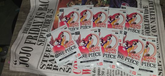 One Piece Round One promo cards (10 packs)