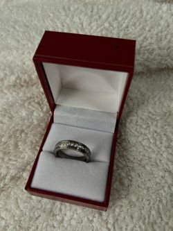 Engraved eternity ring
