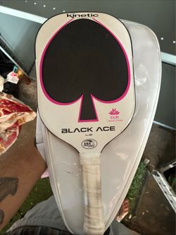 PROKENNEX Black Ace White DLR Edition Pickleball Paddle with Carrying Case