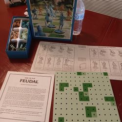 Vintage 1967 FEUDAL bookshelf board game 3M Game of Siege and Conquest  Complete