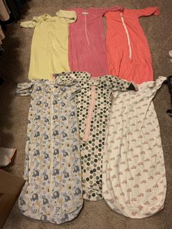 6 long sleeve sleep sacs for infants/toddlers