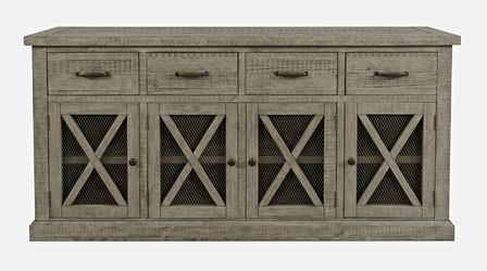 Telluride Driftwood 4 Drawer Sideboard