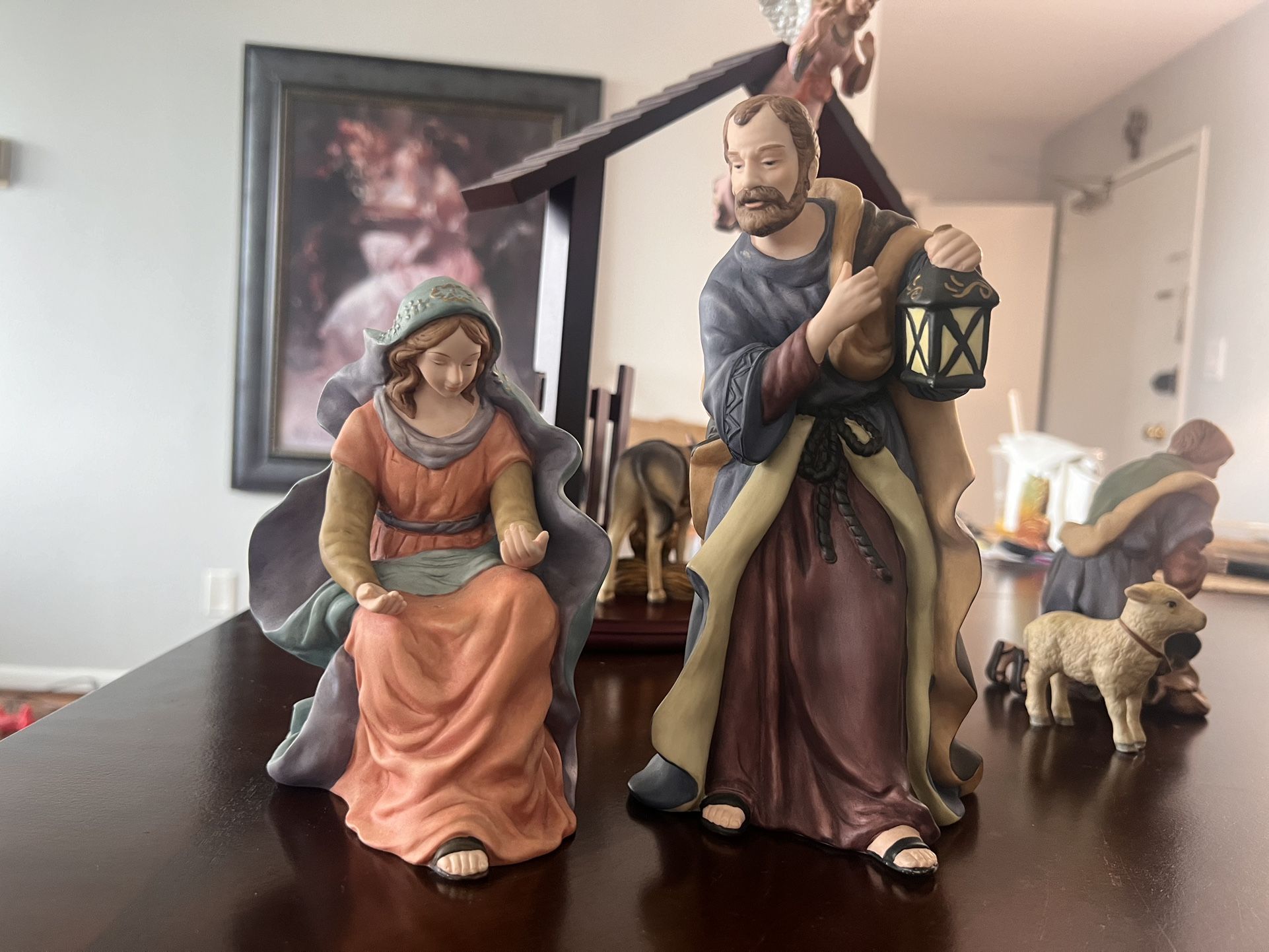 Porcelain Nativity Scene
