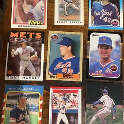 Mets baseball Cards from 80s