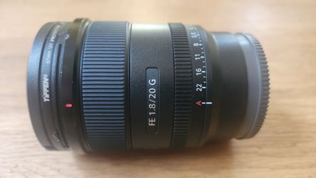 Sony 20mm f1.8 lens
