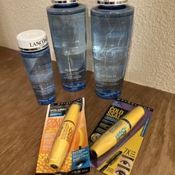New Lancôme Bi-Facil Eye Make Up Remover& Maybelline Mascara Set (Selling due to Lash Extensions)