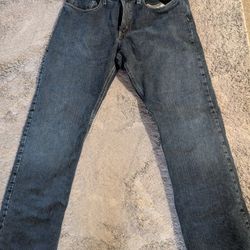 Eddie Bauer Fleece Lined Jeans 33x32 