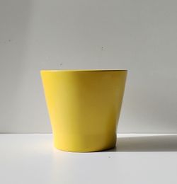 Glazed ceramic yellow plant pot/ plant Planter/ flower pot Patio garden