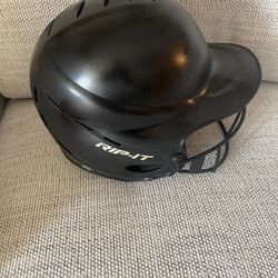 Rip it  Batting Helmet: Size : 6 - 6  7/8  Small Black   Softball Baseball Youth