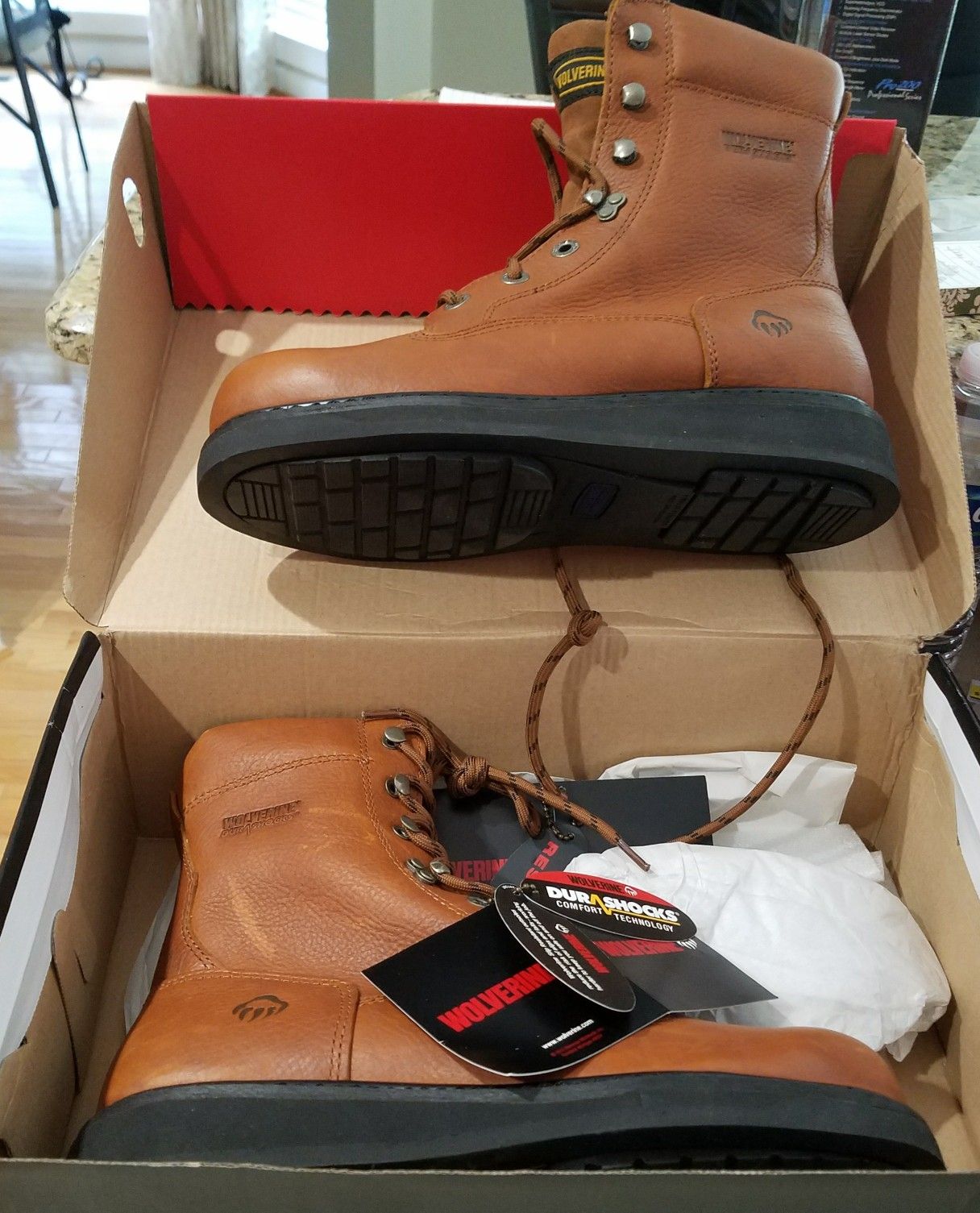Wolverine durashock wedge heel boots on sale