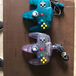 Original Nintendo 64 Controllers.