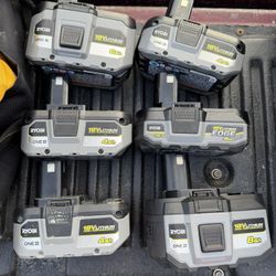 Ryobi Battery Lot 