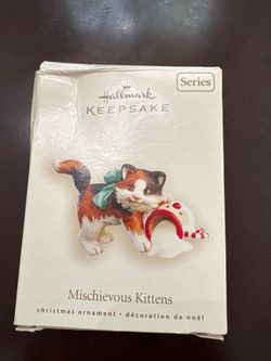 2008 Hallmark Keepsake "Mischievous Kittens" Ornament (#10 Calico)