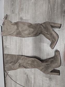 Suede Heel Boots Size 9.5