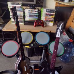 Xbox 360 w/ Rock band Set