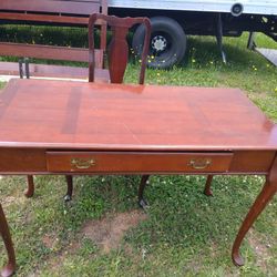 Antique Desk And Chair