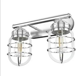 Hunter
Starklake 15 in. Brushed Nickel Sconce Bathroom Light