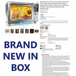Nuwave Bravo XL Pro Air Fryer Toaster Oven with Grill Combo