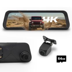 Monitor Mirror Camera Front/Rear Dash Cam