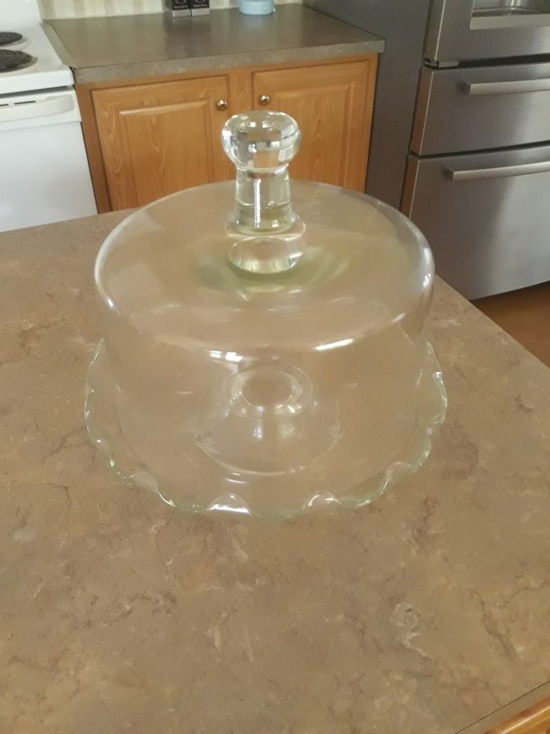 Vintage Princess House Cake Platter With Dome