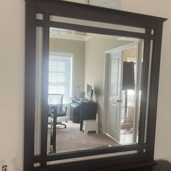 Night Stand And Mirror