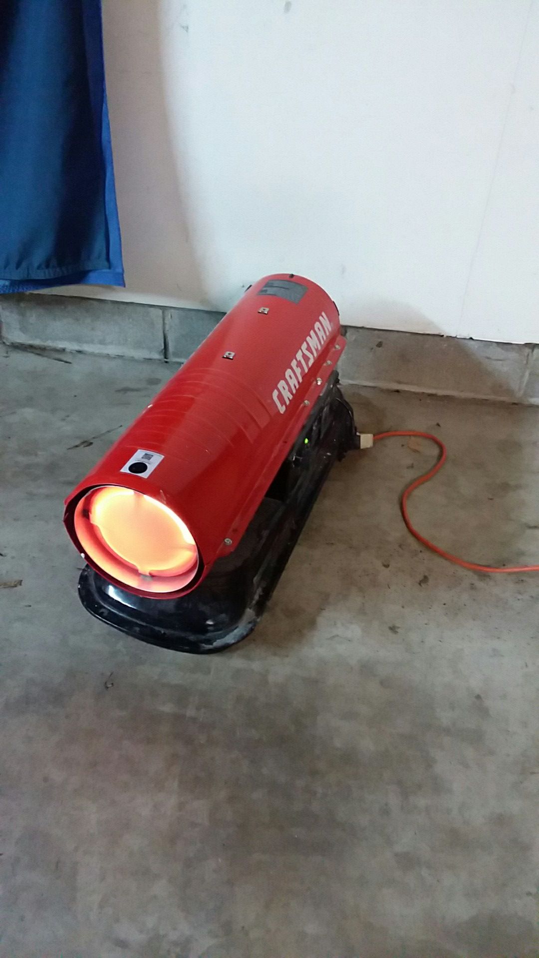 CRAFTSMAN 80,000 BTU Kerosene/Diesel Forced Air Heater Perfect condition