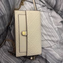 Women Tory Burch Monogram leather chain wallet