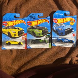 Hot Wheels 3 Nissan Gtr 