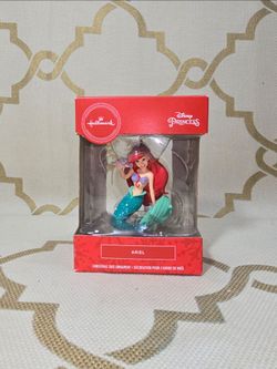 Hallmark Disney The Little Mermaid Ariel w/ Seashell Christmas Ornament New OB