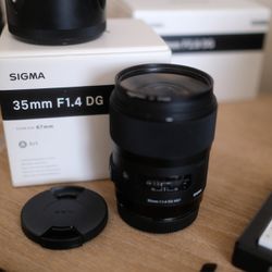 Sigma 35mm F1.4 Art DG HSM Lens for Canon, Black