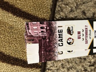 6 tickets to FSU vs ULM this Saturday