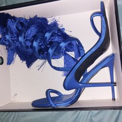 Azalea Wang Blue Heels 