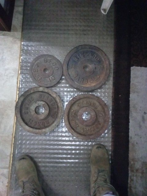 2 Ea. 25 Lbs Olympia & 1 Ea 25 Lbs 1Ea 10