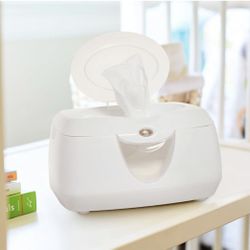 Munchkin Warm Glow Baby Wipe Warmer, White And Green
