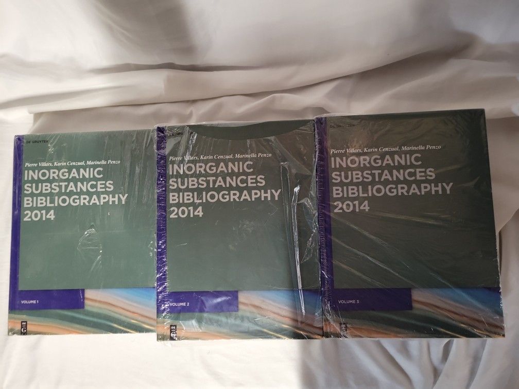 Inorganic Substances Bibliography (De Gruyter Reference) 2014