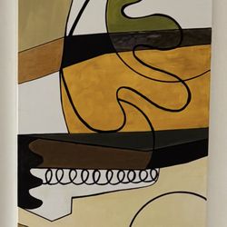 Tres Acrílicos  Originales    De Tema  Abstracto